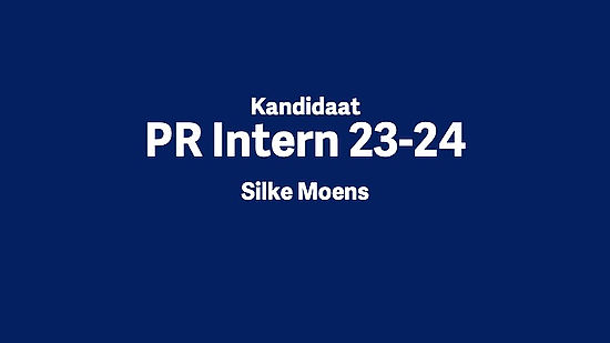 PR Intern Silke Moens